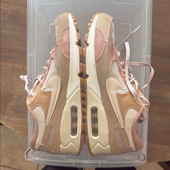 Women's Beige and Pink Sneakers - Picture 5 of 7